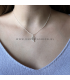 Zilverkleurige blad ketting Dani