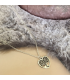 Zilverkleurige hartjes ketting Kunza