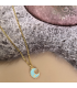 Goudkleurige maan ketting Olivia