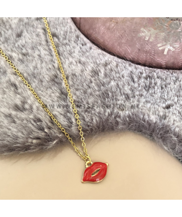Rode lippen ketting Olivia