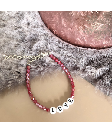 Love armband rood Danielle