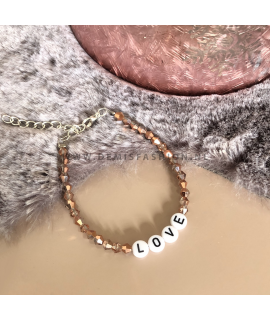 Love armband koper Danielle