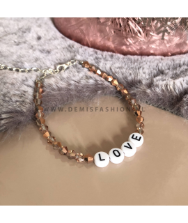 Love armband koper Danielle