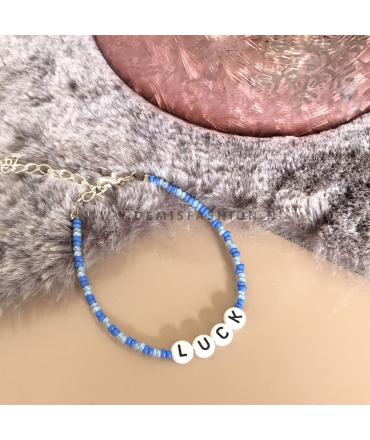 Luck armbandje blauw Danielle