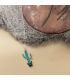 Cactus ketting zwart potje