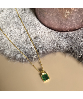 Groene steen ketting Boris