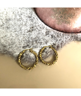 Ring oorbellen 30mm Emily