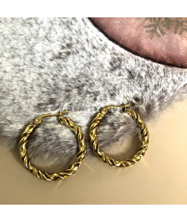 Ring oorbellen 30mm Emily