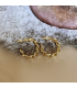 Goudkleurige chain oorringen Sem