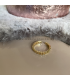 Goudkleurige smalle chain ring Sem