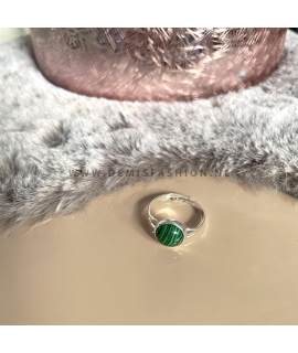 Groene steen ring Sem