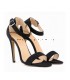 Zwarte suede hakken