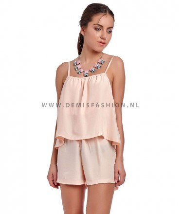 Coral playsuit