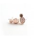 Rosé ananas oorbellen