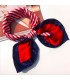 Rood/blauwe sjaal
