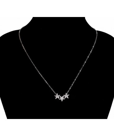 Sterretjes ketting zilverkleurig