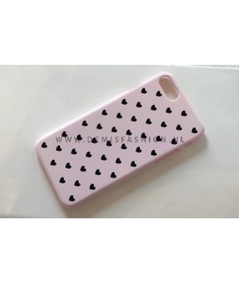 Roze hartjes hoesje voor iPhone 7