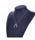 Goudkleurige halve maan ketting