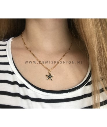 Ketting zwarte zeester