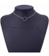 Zilverkleurige cirkel choker