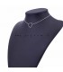 Zilverkleurige cirkel choker