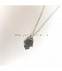 Hand ketting zilverkleurig