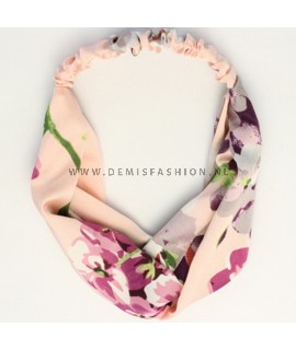 Roze bloemen haarband