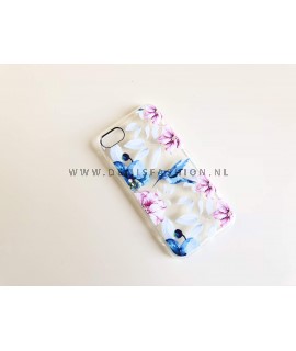 Bloemen vogel hoesje voor iPhone 7/8