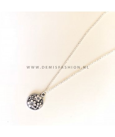 Bloem munt ketting Samira