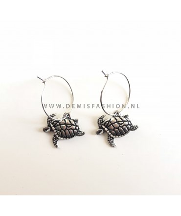 Kleine schildpad oorbellen