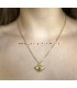 Bij ketting goudkleurig