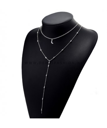 Ketting Carmen zilverkleurig